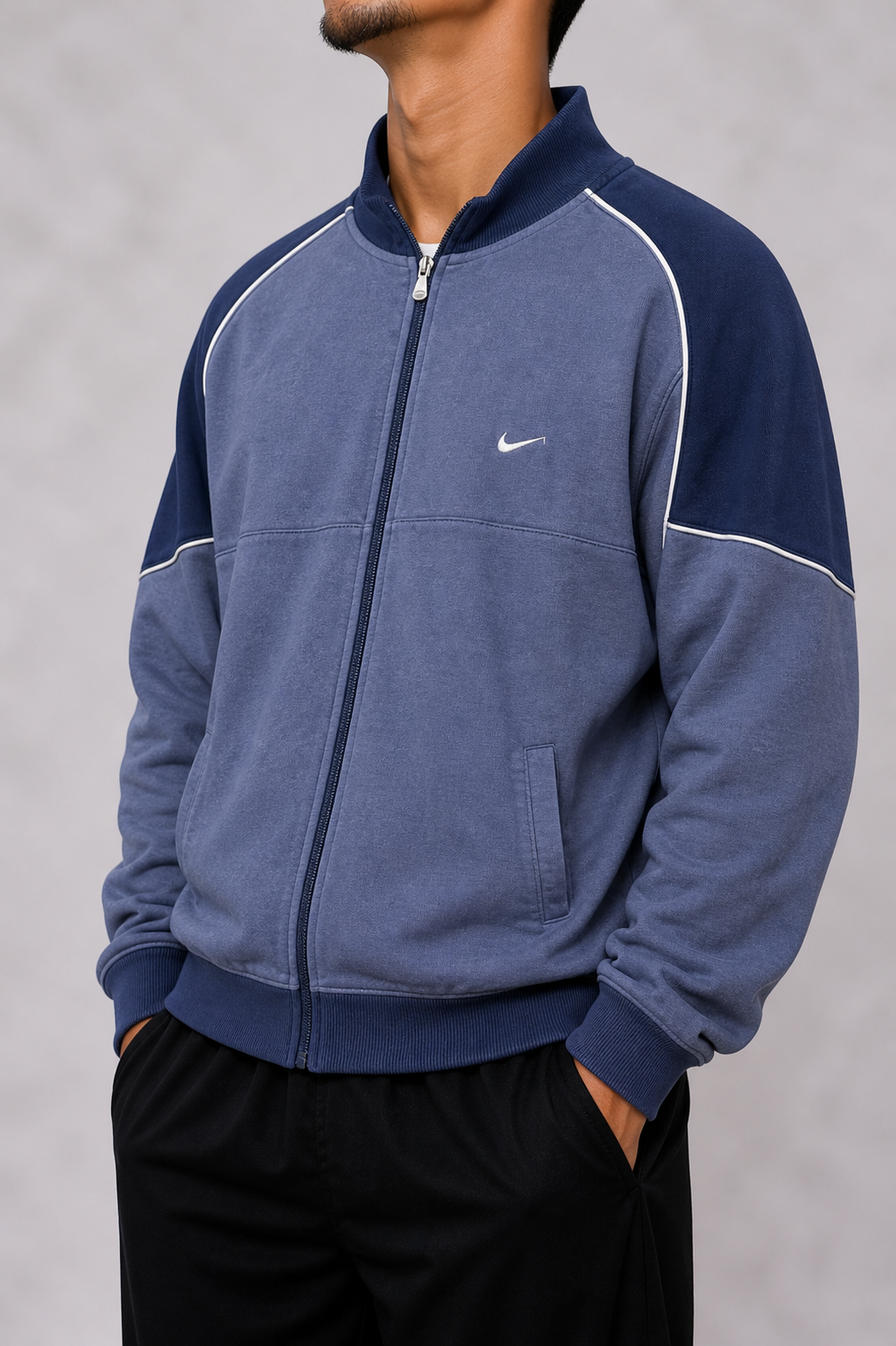 Nike blue zip up jacket