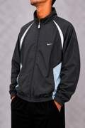 Nike Black/babyblue zip up jacket