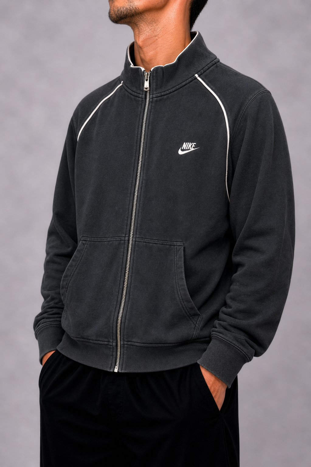 Nike black zip up jacket