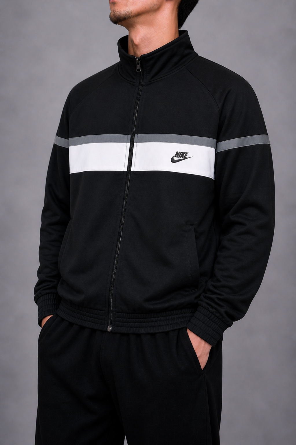 Nike black zip up jacket
