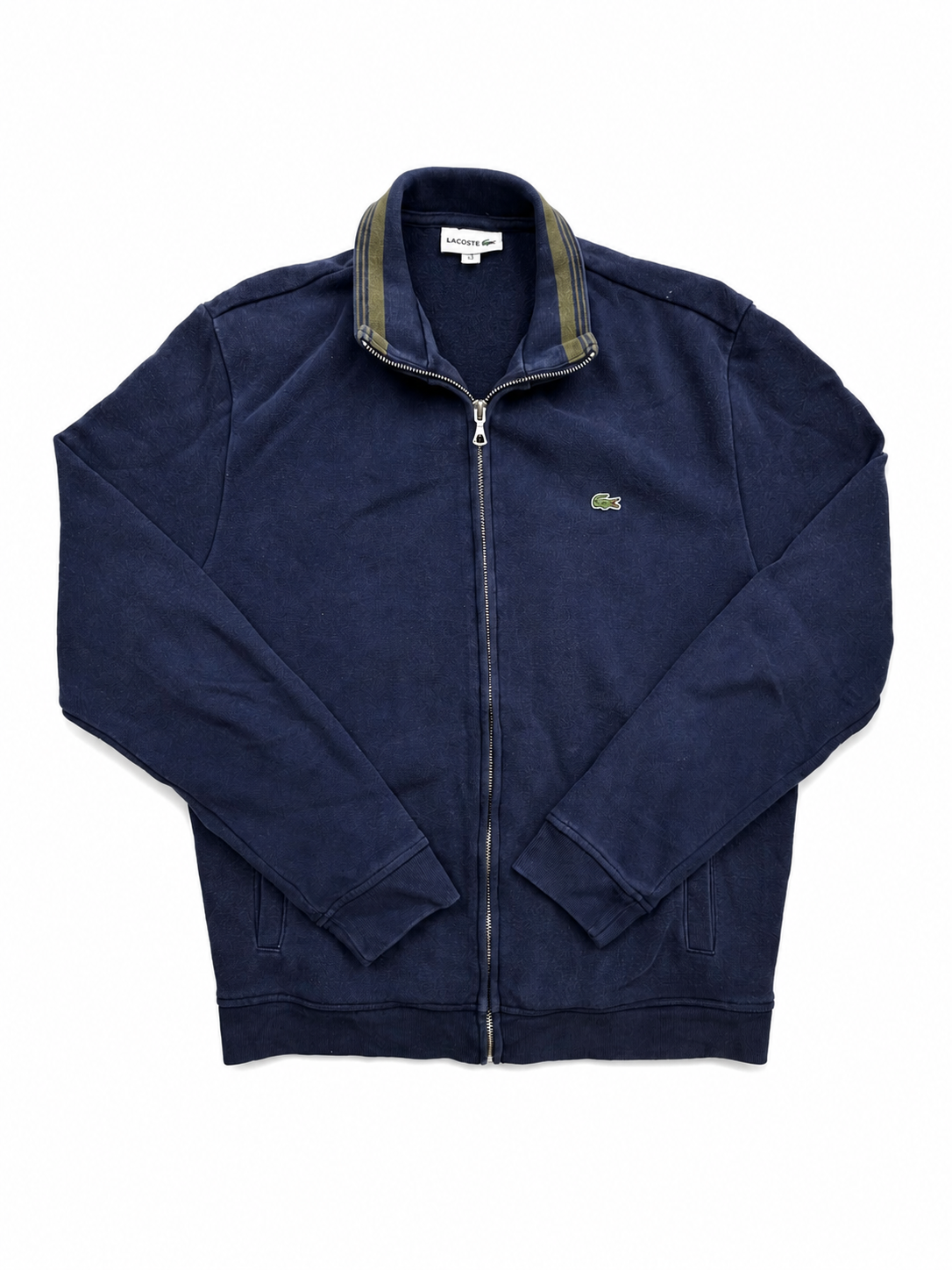 Lacoste blue zip up jacket