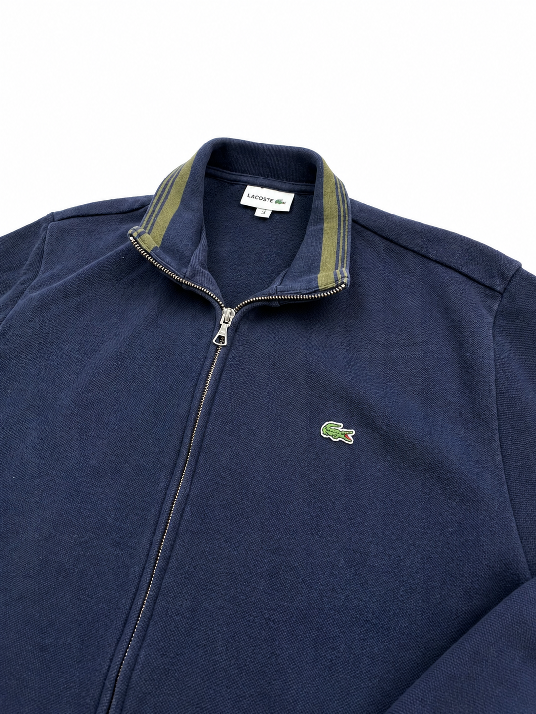 Lacoste blue zip up jacket