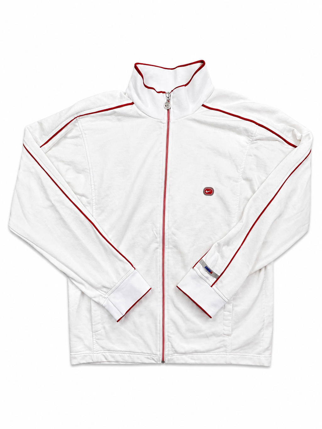 Nike white zip up jacket
