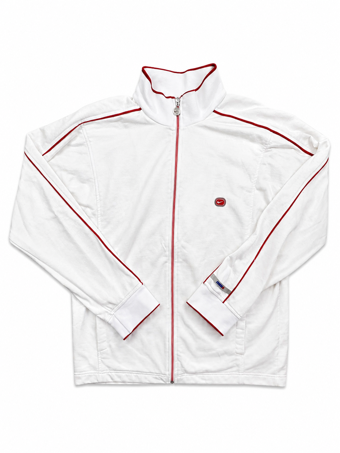 Nike white zip up jacket