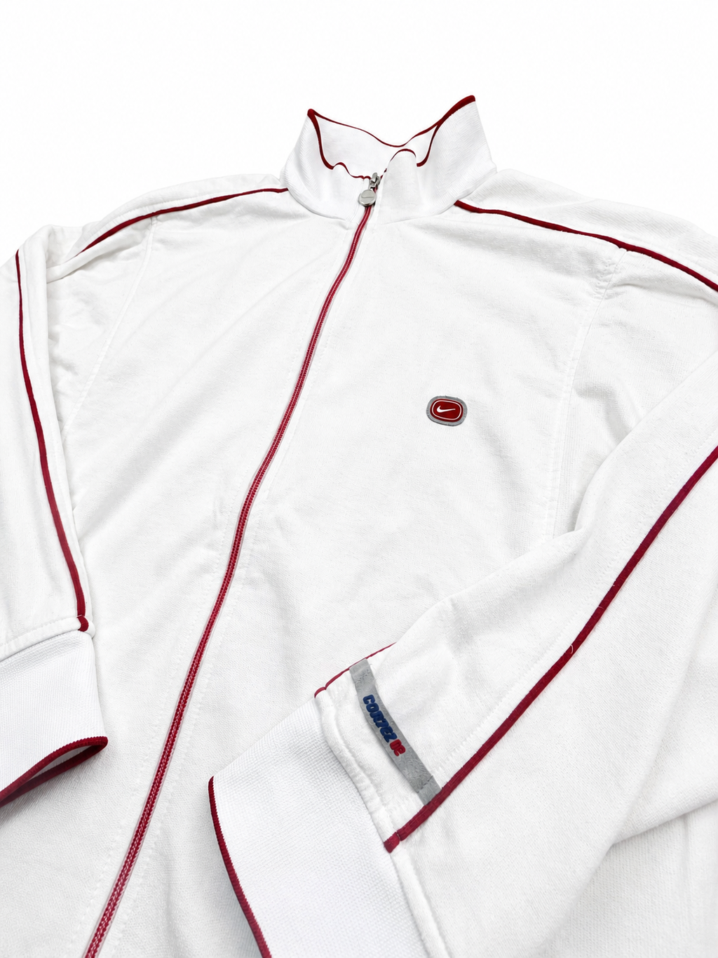 Nike white zip up jacket