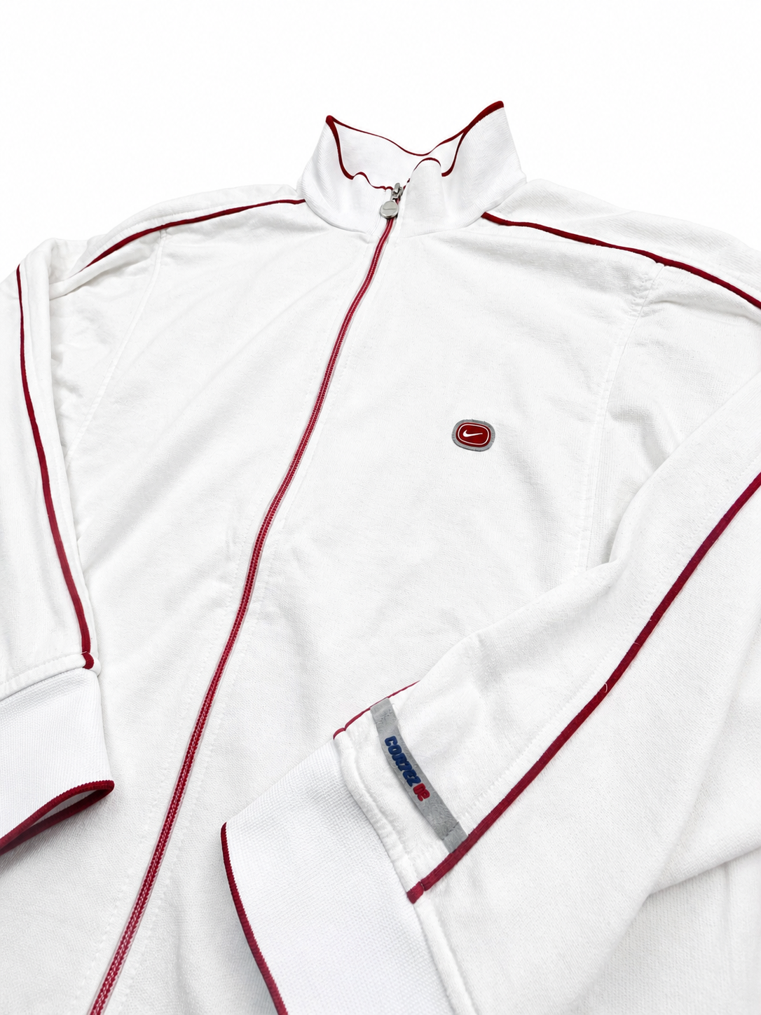 Nike white zip up jacket