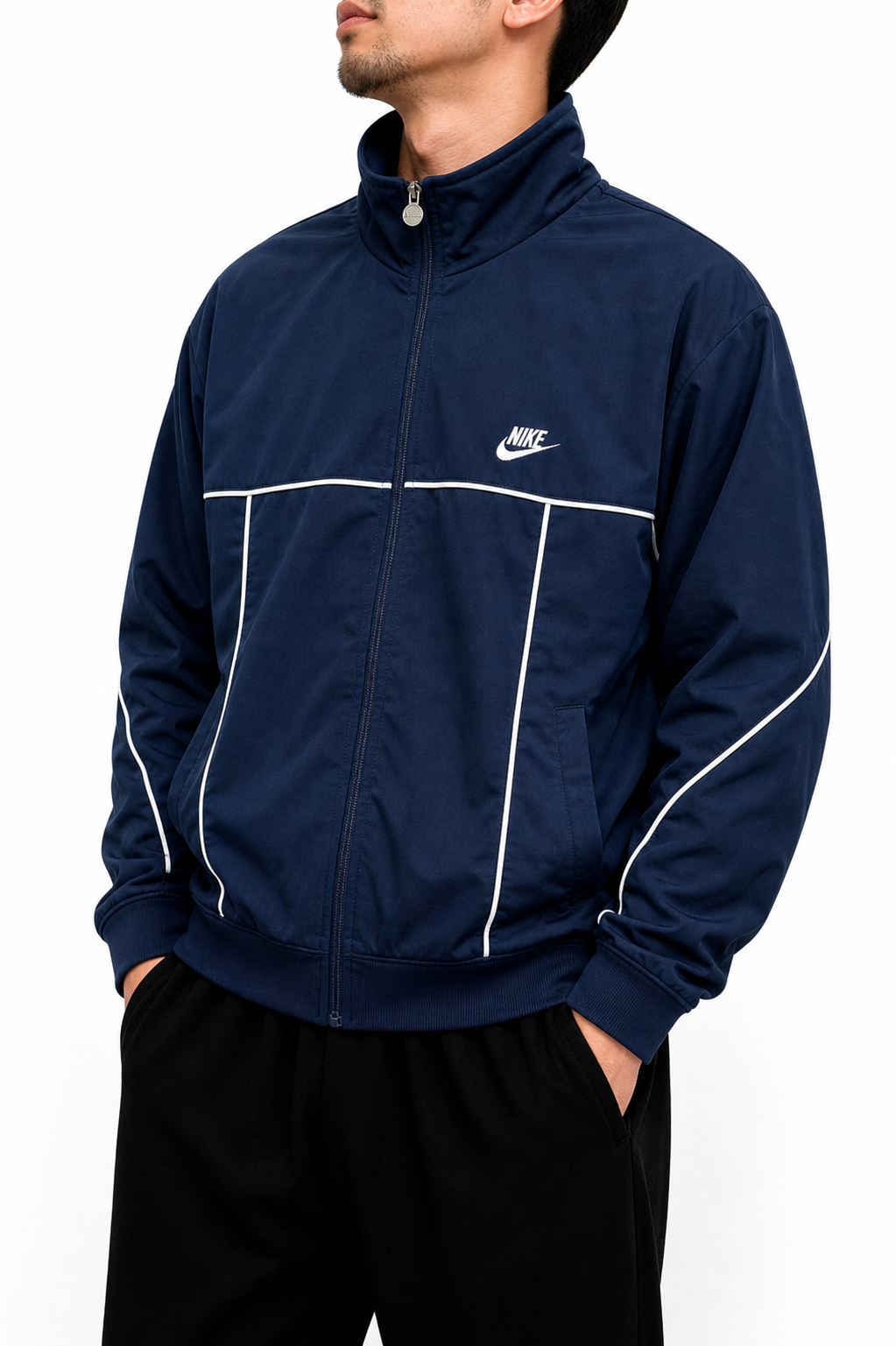 Nike blue zip up jacket