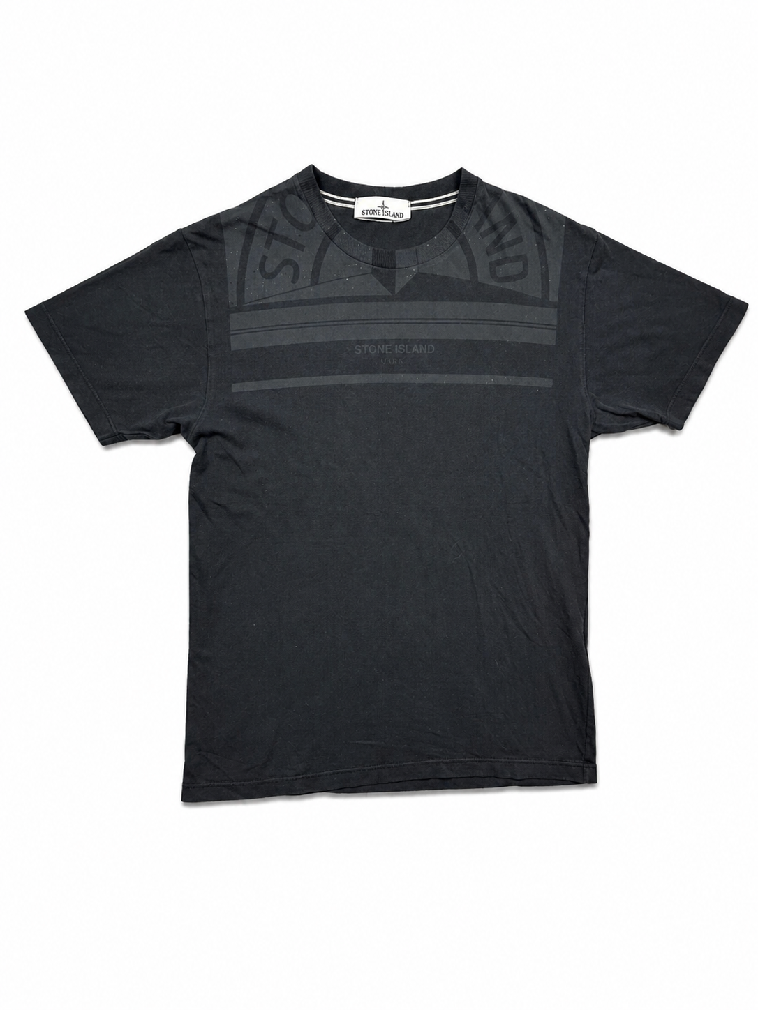 Stone Island black graphic tee