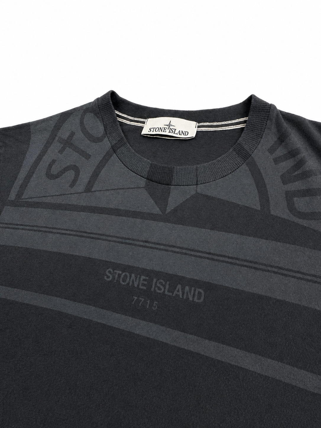 Stone Island black graphic tee