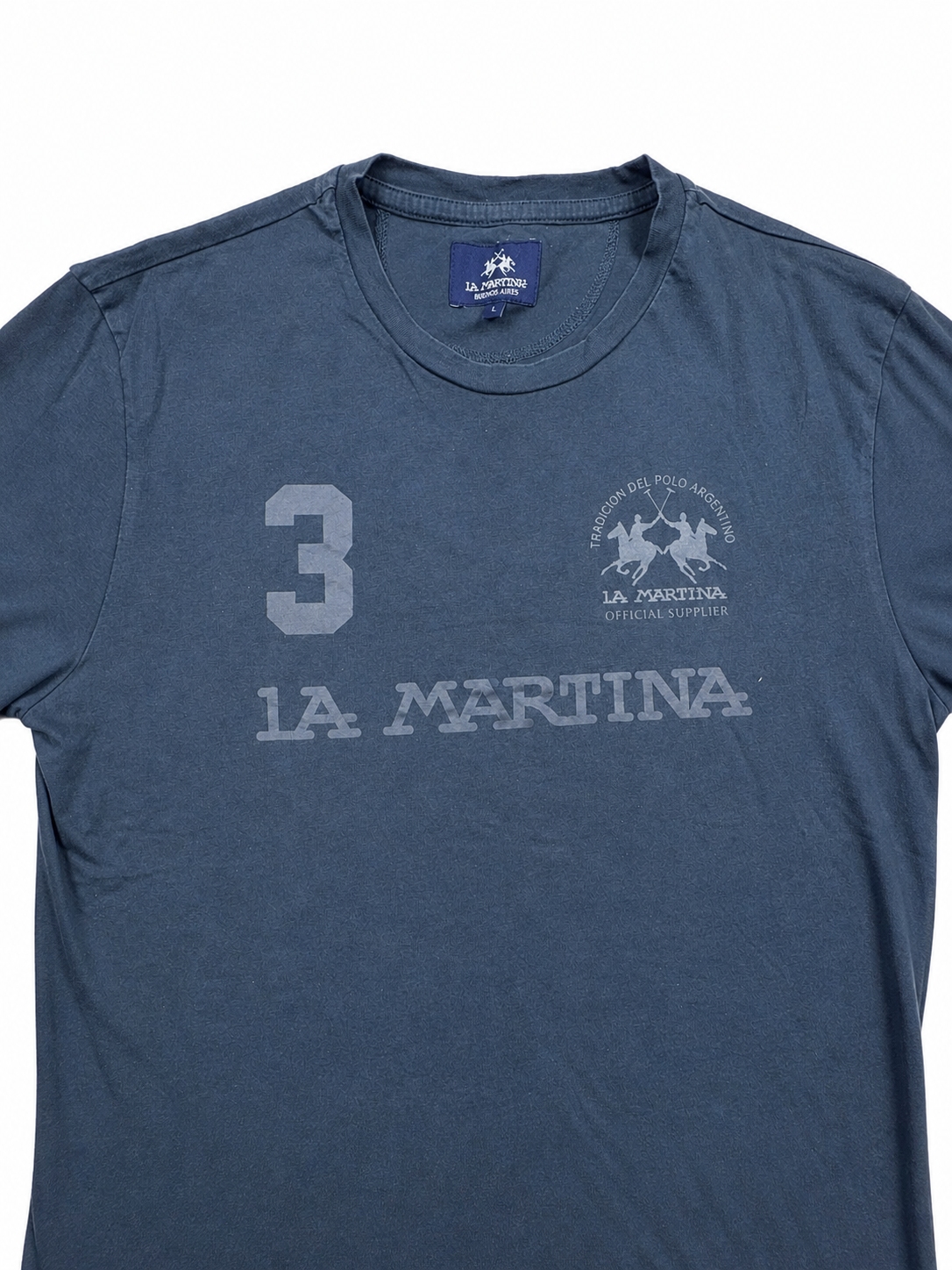 La Martina blue tee