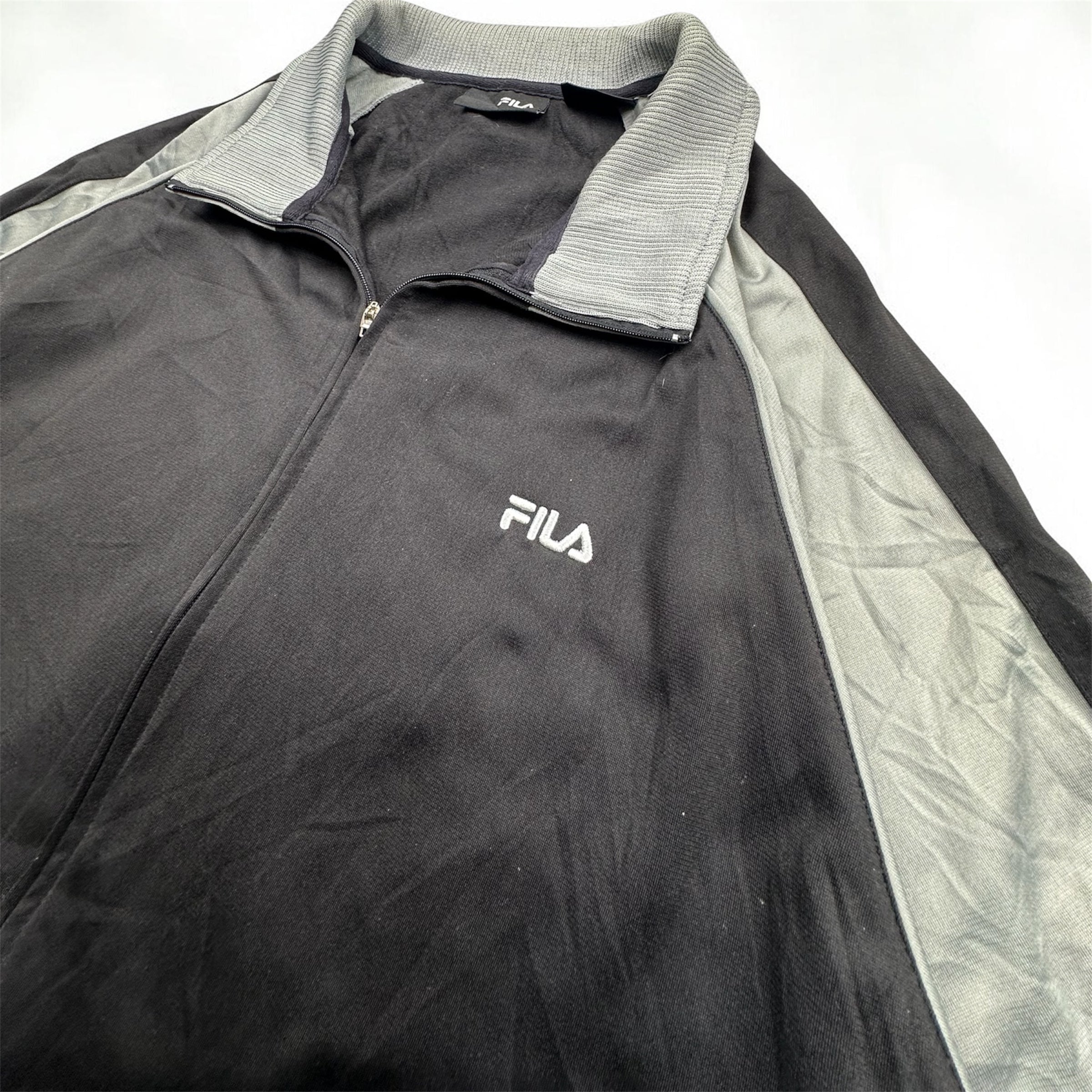 Fila black/grey zip up jacket