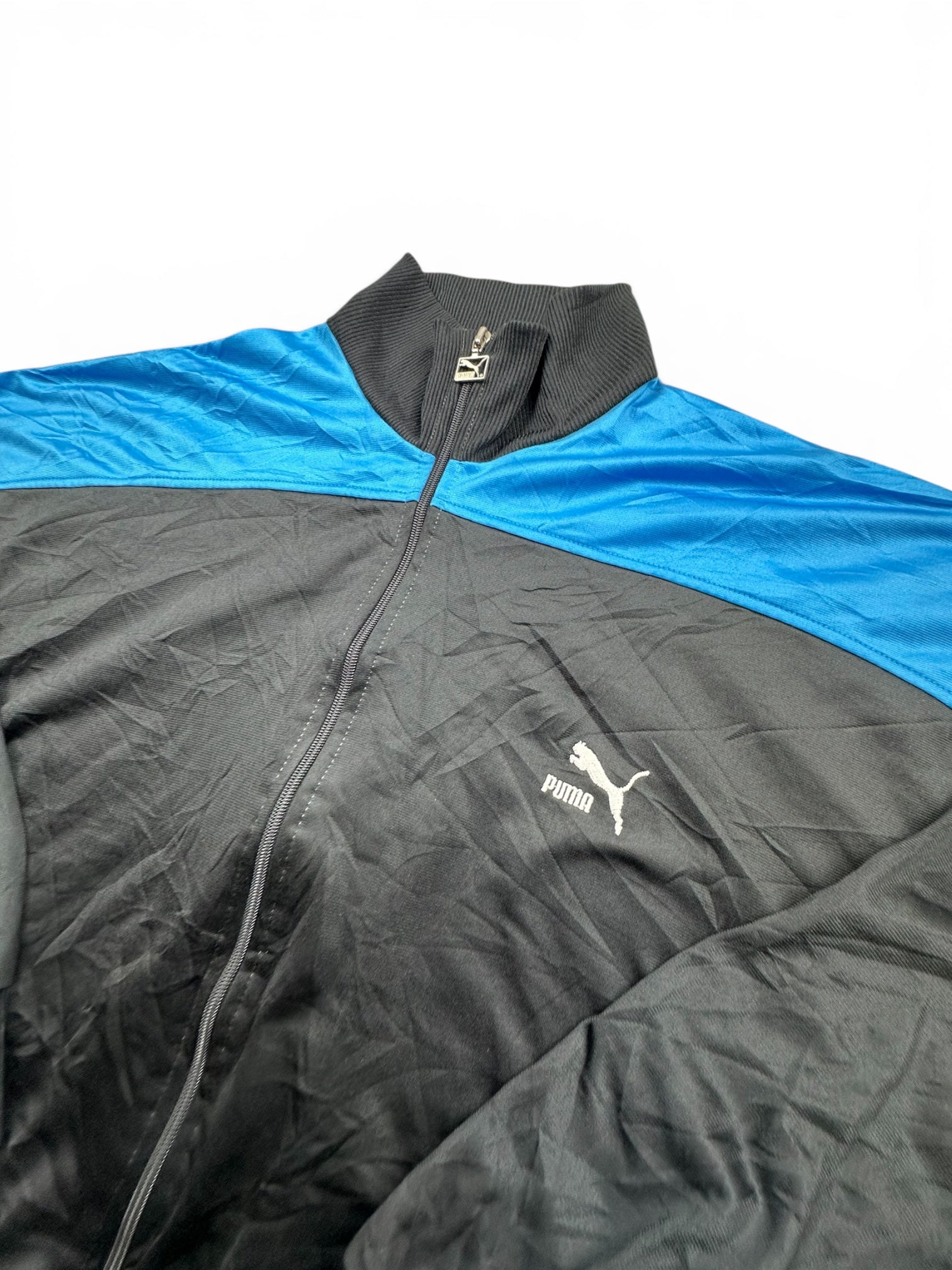 Puma black/blue zip up jacket