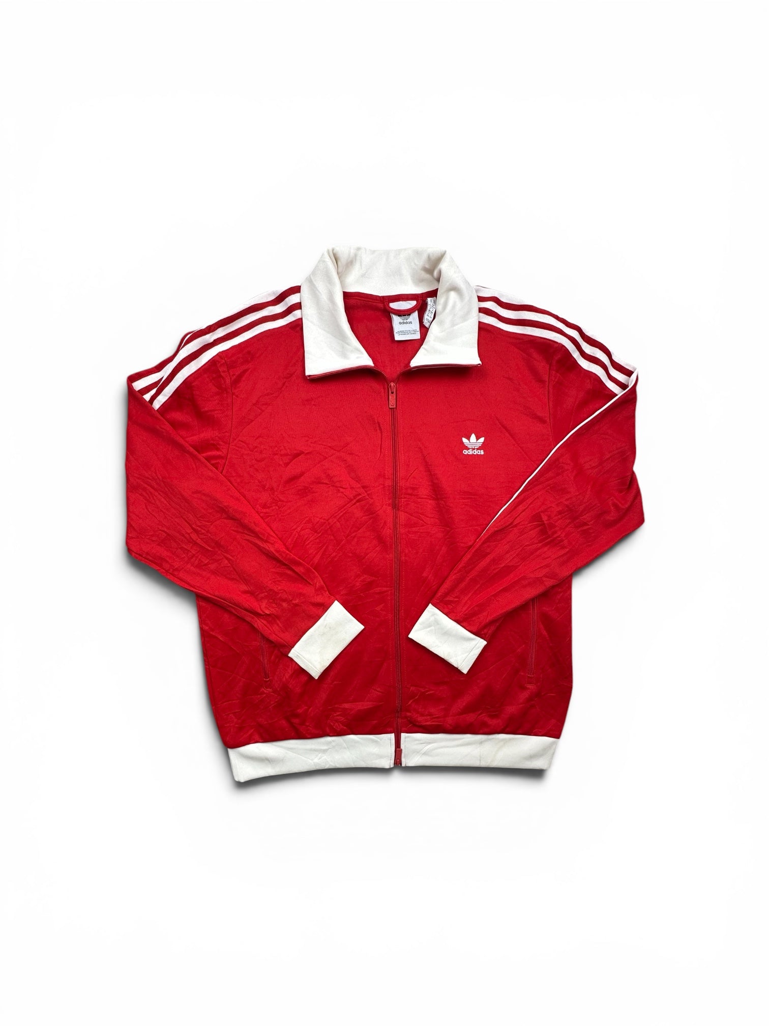 Adidas red zip up jacket