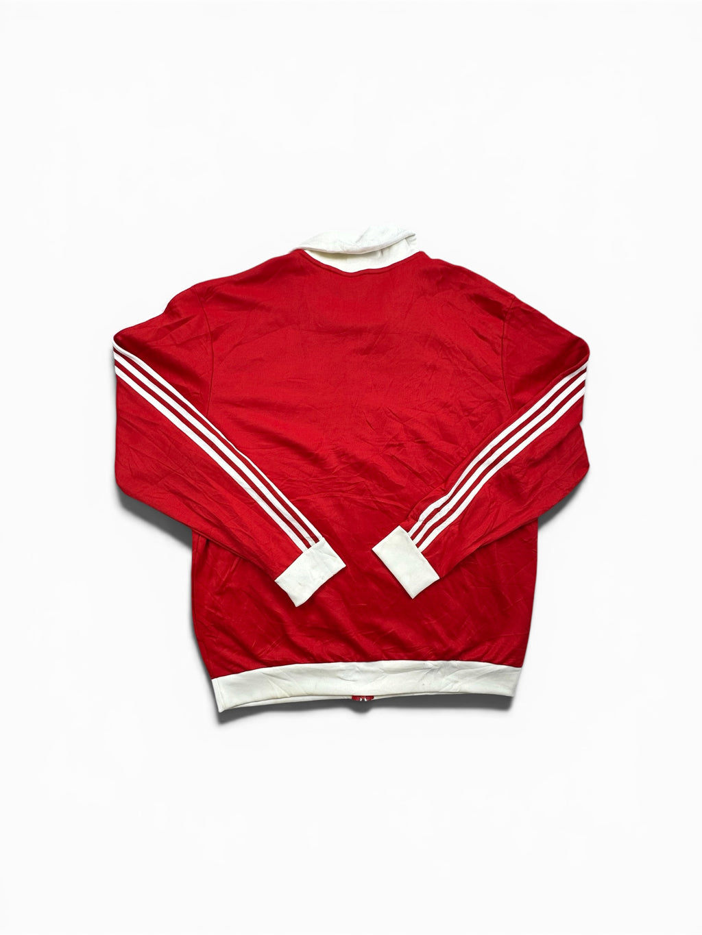 Adidas red zip up jacket